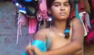 Sari Shedding In The Rustic Fields