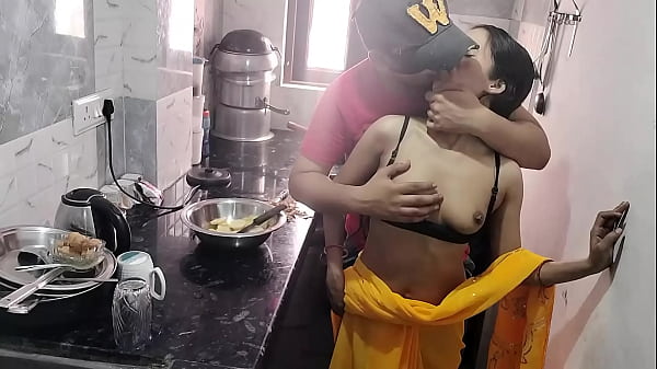 Hot Desi Bhabhi Gets Fucked Hard In The Kitchen By Her Husband