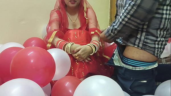 First Night Of A Freshly Wed Desi Hot Wife Getting Pounded By Her Husband In Hindi
