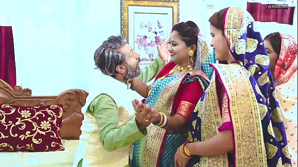 Lustful Elder Father-in-law Takes All Four Young Brides To Bed (hindi Audio)