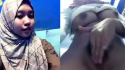 Lynjlboob’s Hijab Comes Off, Her Body Trembles In Forbidden Pleasure