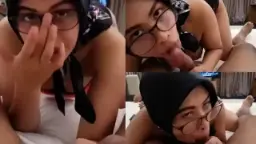 Sepongan Hijabnya Bikin Makin Liar, Bikin Pengen Ngeliat Lebih Dalam.