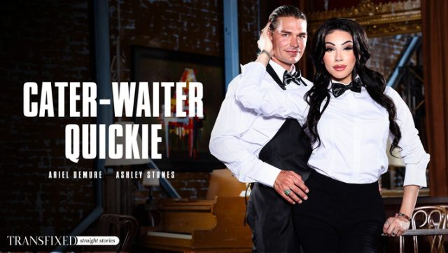 Trans Babe Serves Up A Quickie—cater-waiter Style