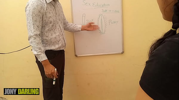 Indian Tuition Teacher Shows Her Student The Meaning Of Pussy And Dick, With Clear Dirty Talk In Hindi By Jony Darling