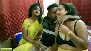 Indian Bengali Boy Gets Terrified As He Fucks Two Milf Bhabhis In The Hottest Threesome Sex Ever