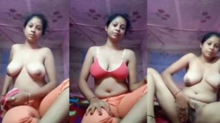 Desi Unsatisfied Milf Moans Alone In Leaked Mms, Fingering Her Wet Cunt