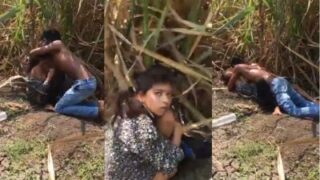 Indian Guy Takes His Gf Into The Bushes For A Wild Outdoor Fuck In The Open